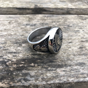 Bague prayer silver