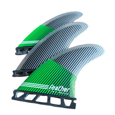 feather fins ULTRALIGHT BLACK HEXA CORE HC GREEN.