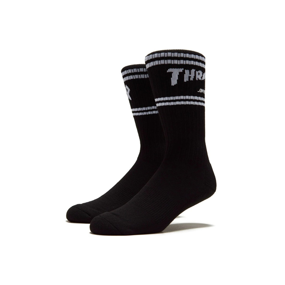 THRASHER X SANTA CRUZ STRIP SOCKS Black