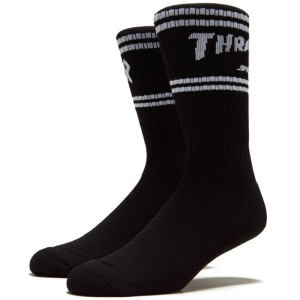 THRASHER X SANTA CRUZ STRIP SOCKS Black