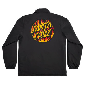 Thrasher X Santa Cruz Flame Dot Coach Jacket