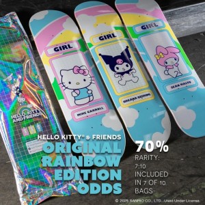Blingbag girl skateboard X hello kitty