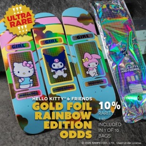 Blingbag girl skateboard X hello kitty