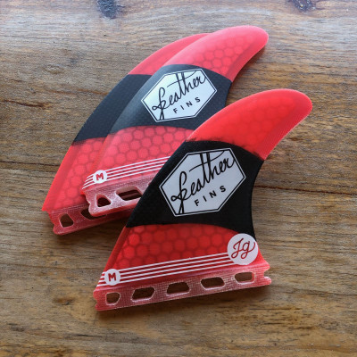 Dérive FEATHER FINS JONATHAN GONZALEZ SIGNATURE RED. DUAL TAB